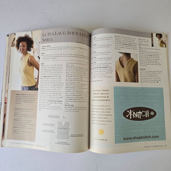 Interweave Knits Summer 2007 Magazine Featuring Knitting Patterns For Women & Ch - Picture 13 of 16